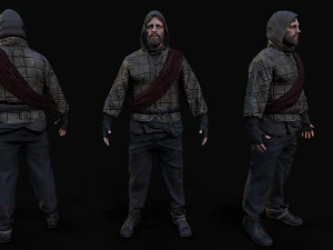 Выживший персонаж 3D Модель