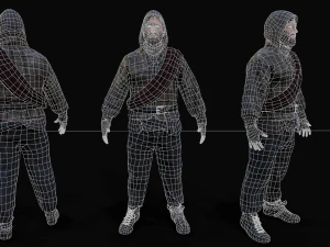 Survivor character 3D Model