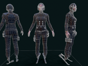 Cyberpunk Girl 3D Model