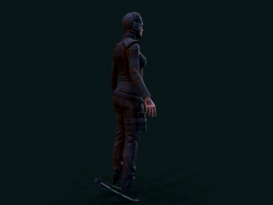 Cyberpunk Girl 3D Model