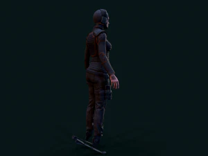 Cyberpunk Girl 3D Model