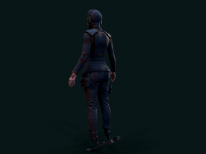 Cyberpunk Girl 3D Model