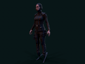 Cyberpunk Girl 3D Model