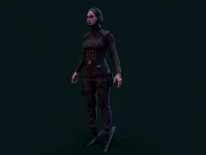 Cyberpunk Girl 3D Model