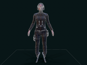 Cyberpunk Girl 3D Model