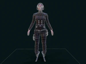 Cyberpunk Girl 3D Model