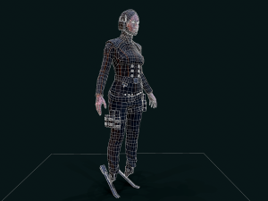 Cyberpunk Girl 3D Model
