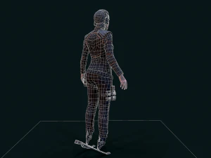 Cyberpunk Girl 3D Model