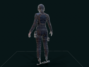 Cyberpunk Girl 3D Model