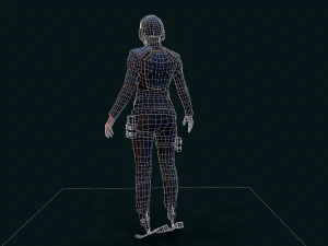 Cyberpunk Girl 3D Model
