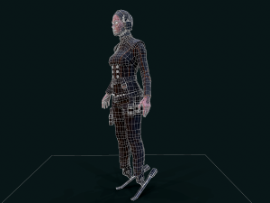 Cyberpunk Girl 3D Model