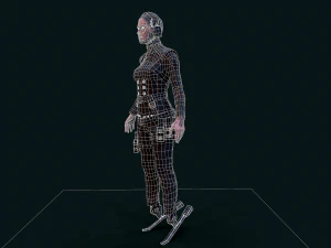 Cyberpunk Girl 3D Model