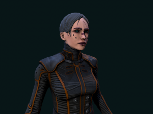 Cyberpunk Girl 3D Model
