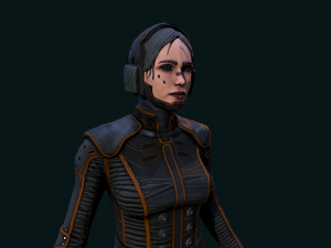 Cyberpunk Girl 3D Model