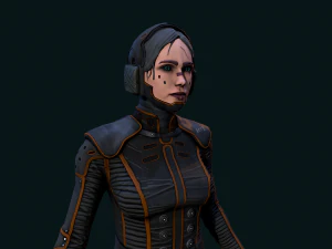 Cyberpunk Girl 3D Model