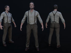 Noir Character 3D-Modell