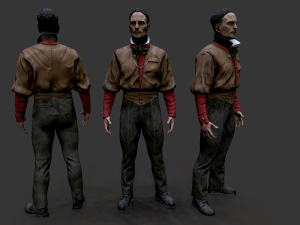 Noir Character 2 3D-Modell