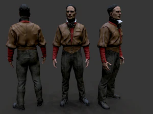 Нуар Персонаж 2 3D Модель