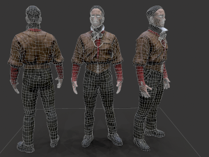 Noir Character 2 Modelo 3D