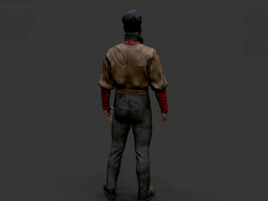 Noir Character 2 3D Model