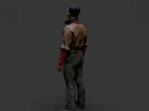 Noir Character 2 3D Model