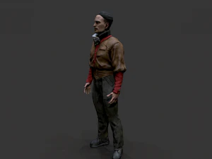 Noir Character 2 3D Model