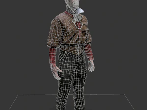 Noir Character 2 3D Model