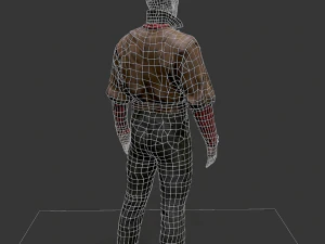 Noir Character 2 3D Model