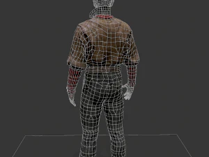 Noir Character 2 3D Model