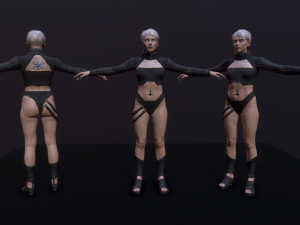 Cyberpunk Girl Modello 3D