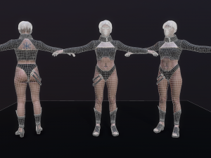 Cyberpunk Girl Modello 3D