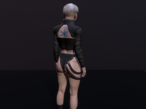 Cyberpunk Girl Modello 3D