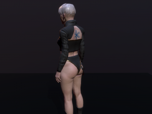 Cyberpunk Girl Modello 3D