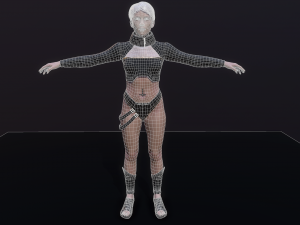 Cyberpunk Girl Modello 3D