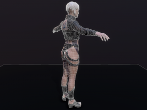 Cyberpunk Girl Modello 3D