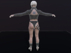 Cyberpunk Girl Modello 3D