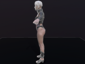 Cyberpunk Girl Modello 3D