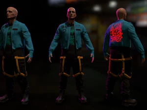 Cyberpunk Male 3D Model