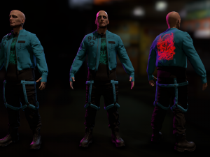 Cyberpunk Male 3D मॉडल