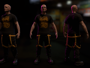 Cyberpunk Male 3D मॉडल