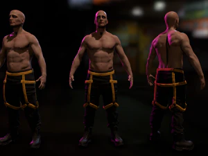Cyberpunk Male 3D Model
