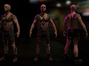 Cyberpunk Male 3D मॉडल