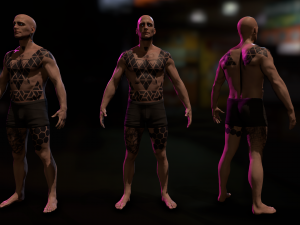 Cyberpunk Male 3D मॉडल