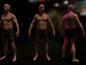 Cyberpunk Male 3D मॉडल