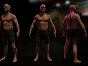 Cyberpunk Male 3D Model