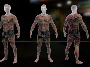 Cyberpunk Male 3D Model