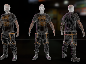 Cyberpunk Male 3D मॉडल