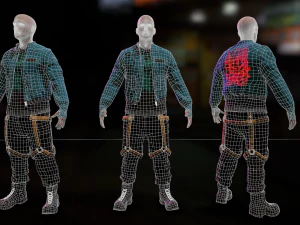 Cyberpunk Male 3D Model