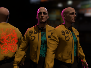 Cyberpunk Male 3D मॉडल
