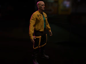 Cyberpunk Male 3D Model